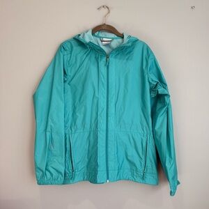 Columbia Teal Windbreaker Jacket